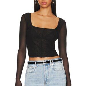 BNWT Steve Madden Hayden Mesh Corset Top